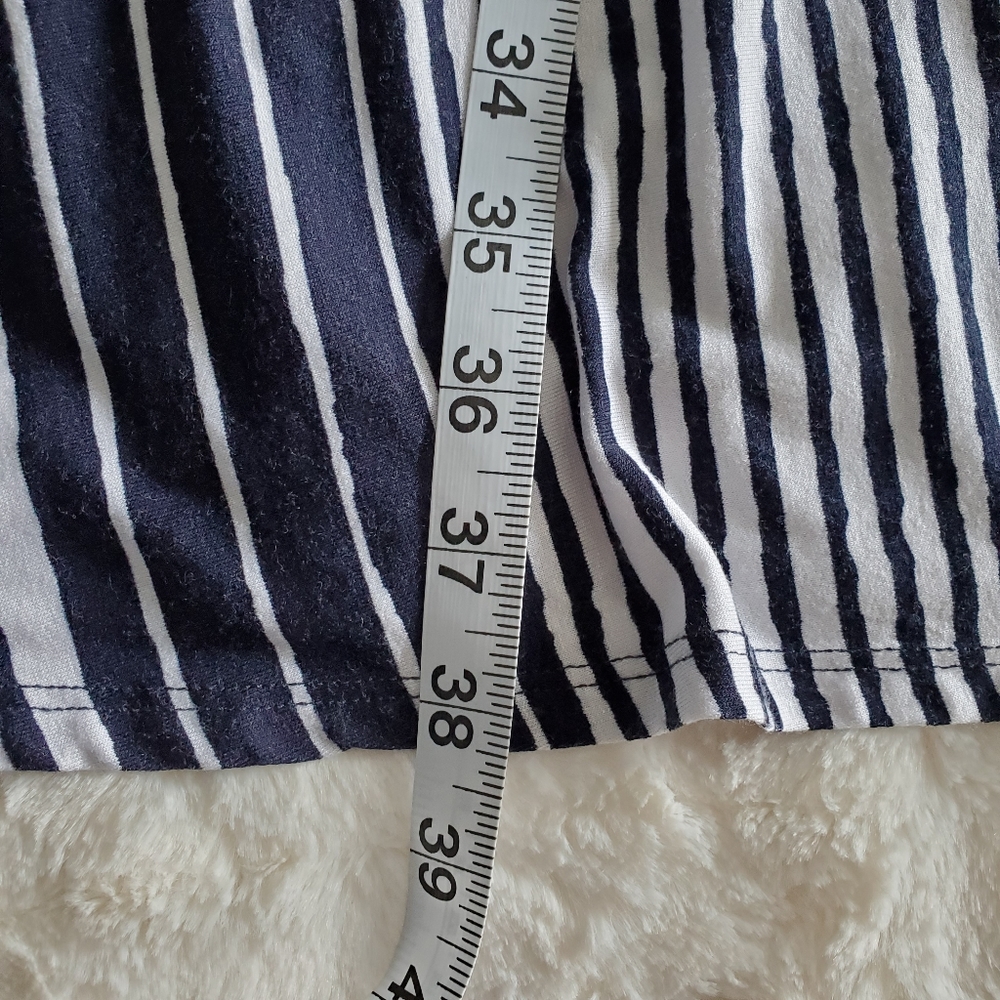 Christopher & Banks Navy & White Striped Maxi - Picture 5 of 6